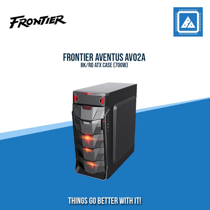 FRONTIER AVENTUS AV02A BK/RD ATX CASE (700W) FRONTIER AVENTUS AV02A BK/RD ATX CASE (700W)